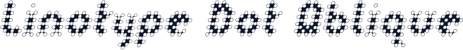 Linotype Dot Oblique