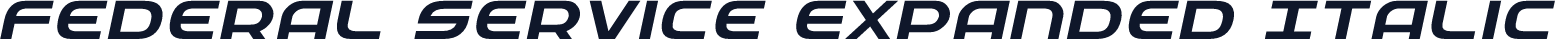Federal Service Expanded Italic