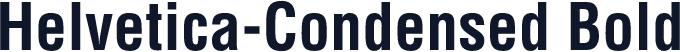 Helvetica-Condensed Bold