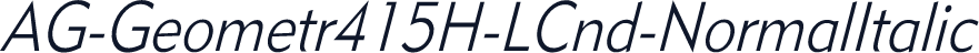 AG-Geometr415H-LCnd-NormalItalic