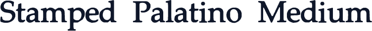 Stamped Palatino Medium