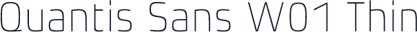 Quantis Sans W01 Thin