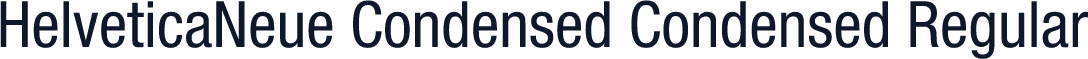 HelveticaNeue Condensed Condensed Regular