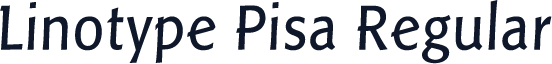 Linotype Pisa Regular
