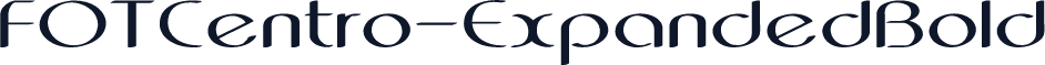 FOTCentro-ExpandedBold