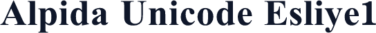 Alpida Unicode Esliye1