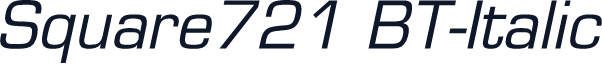 Square721 BT-Italic