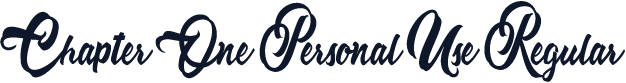 Chapter One Personal Use Regular