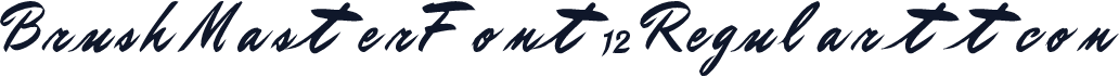 BrushMasterFont12 Regular ttcon