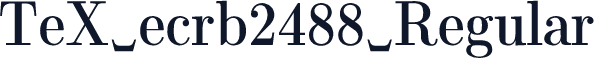 TeX ecrb2488 Regular