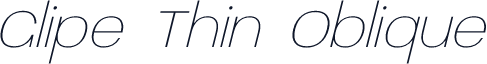 Glipe Thin Oblique