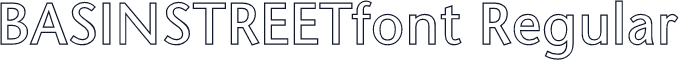BASINSTREETfont Regular