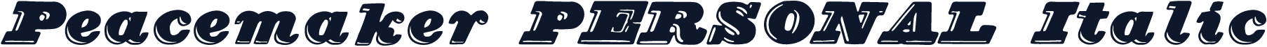 Peacemaker PERSONAL Italic