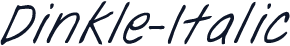 Dinkle-Italic