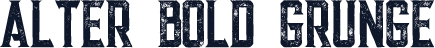 Alter Bold Grunge