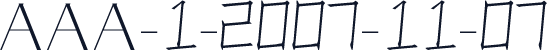 AAA-1-2007-11-07