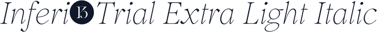 Inferi-Trial Extra Light Italic