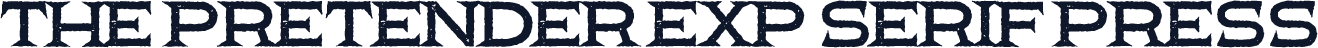 The Pretender Exp Serif Press