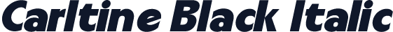 Carltine Black Italic