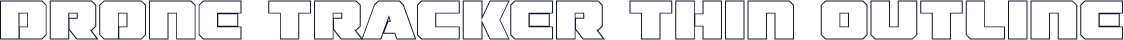 Drone Tracker Thin Outline