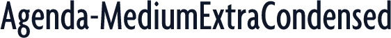 Agenda-MediumExtraCondensed