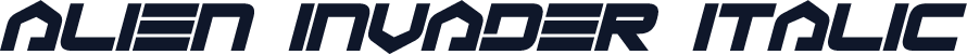 Alien Invader Italic