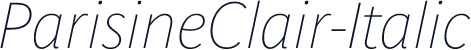 ParisineClair-Italic