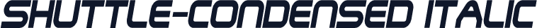Shuttle-Condensed Italic