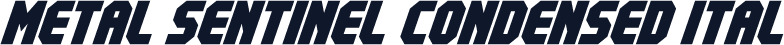 Metal Sentinel Condensed Ital