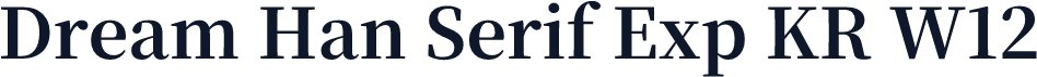 Dream Han Serif Exp KR W12
