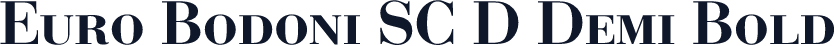 Euro Bodoni SC D Demi Bold