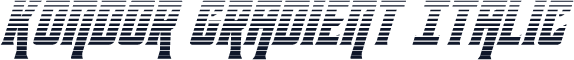 Kondor Gradient Italic