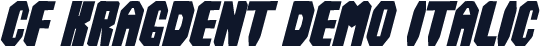 CF Kragdent DEMO Italic
