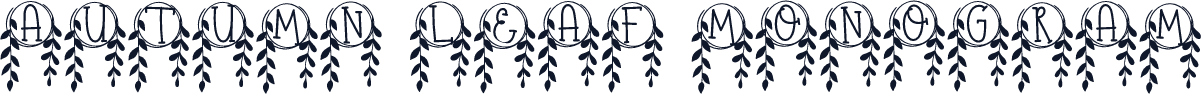 Autumn Leaf Monogram