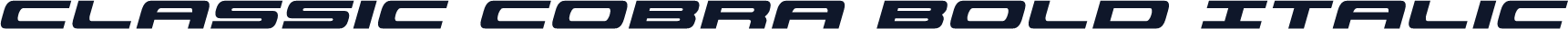 Classic Cobra Bold Italic
