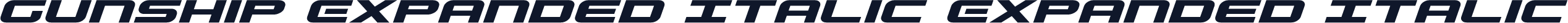 Gunship Expanded Italic Expanded Italic