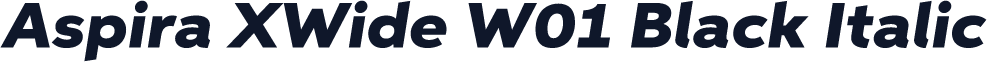 Aspira XWide W01 Black Italic