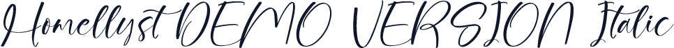 Homellyst DEMO VERSION Italic