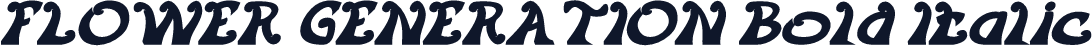 FLOWER GENERATION Bold Italic