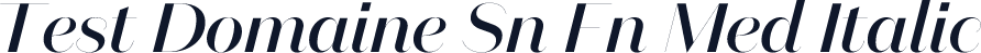 Test Domaine Sn Fn Med Italic