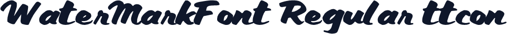 WaterMarkFont Regular ttcon