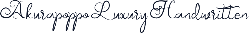 Akurapoppo Luxury Handwritten