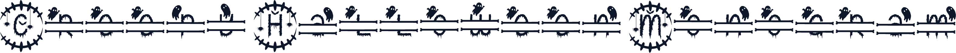 Creepy Halloween Monogram