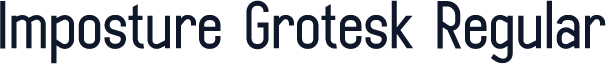 Imposture Grotesk Regular