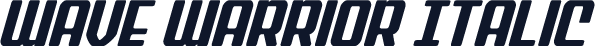 Wave Warrior Italic