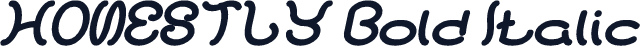 HONESTLY Bold Italic