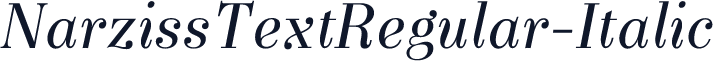 NarzissTextRegular-Italic