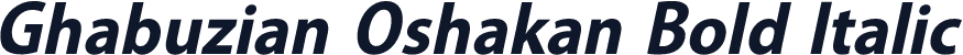 Ghabuzian Oshakan Bold Italic