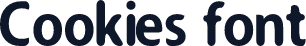 Cookies font