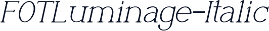 FOTLuminage-Italic